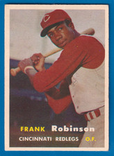 1957 Topps #35 Frank Robinson Cinn. Reds  HOF  VG-EX+ No Creases Strong Color