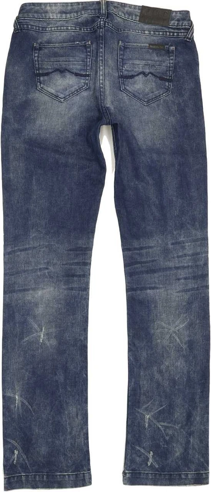 Pantalones de mezclilla regulares rectos azules Mustang 579 Angie para mujer W32 L34 (88659) Foto 2 de 4