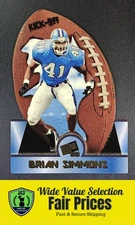 1998 Press Pass Kick-Off #KO10 Brian Simmons - North Carolina Tar Heels