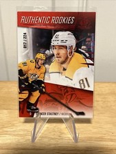 2023-24 SP Game Used Authentic Rookies Red /224 Spencer Stastney #270 Rookie RC
