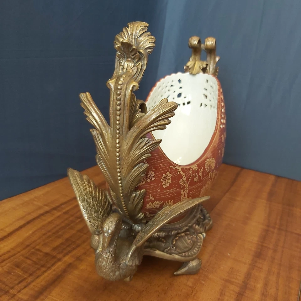 Cuenco de porcelana y bronce "castellano" Foto 3 de 4