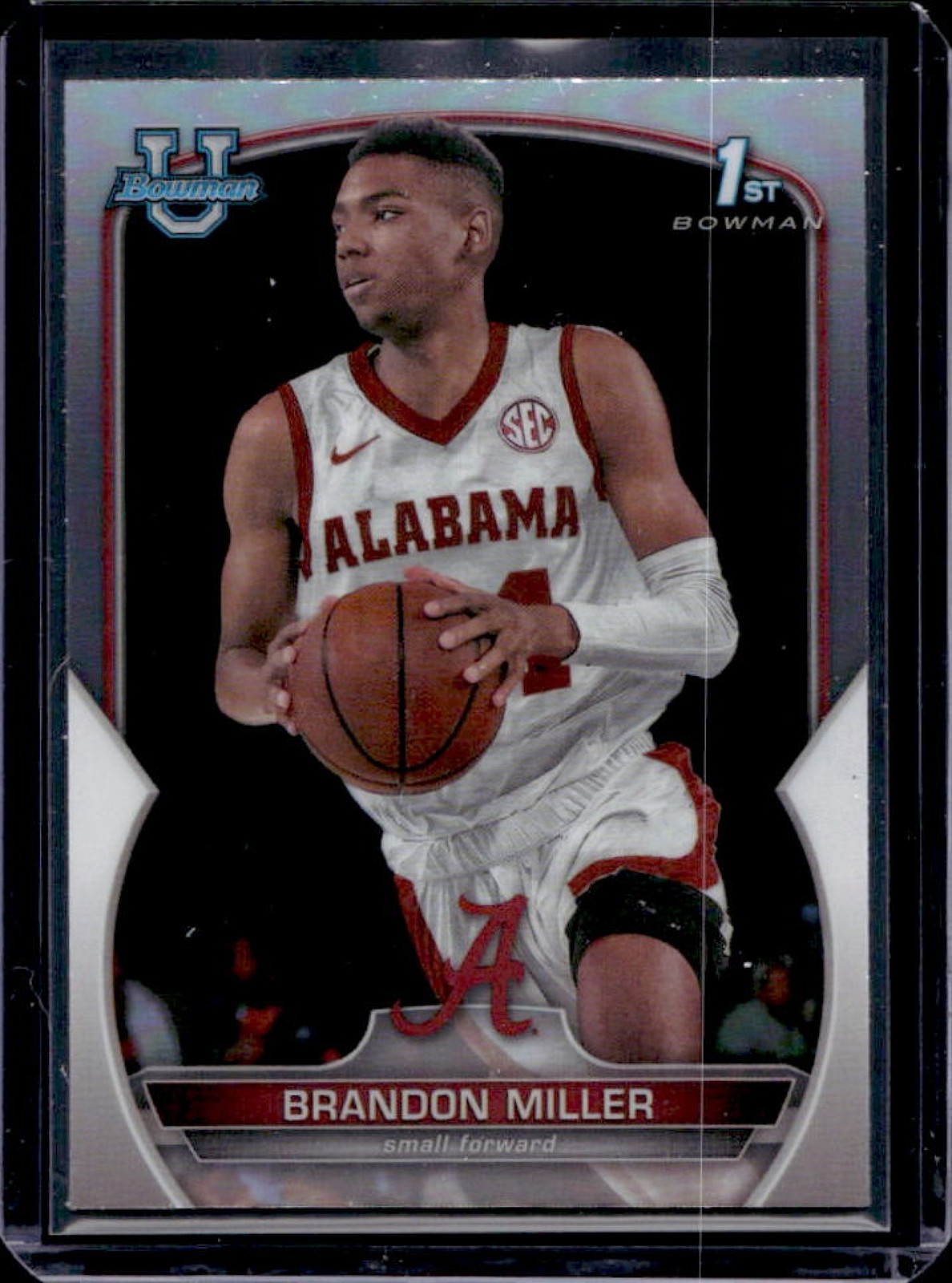2022-23 Bowman Chrome University Brandon Miller Refractor #80 Crimson Tide