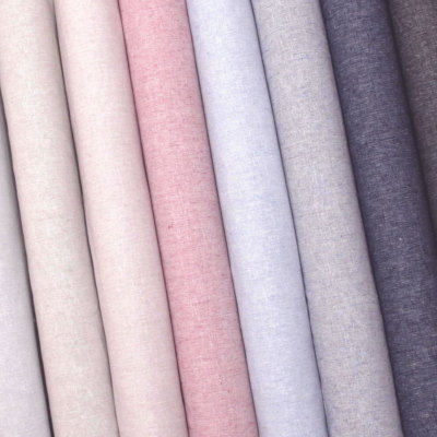 ROBERT KAUFMAN ''ESSEX YARN DYED HOMESPUN'' Linen Cotton Blend by the 1/2 yard