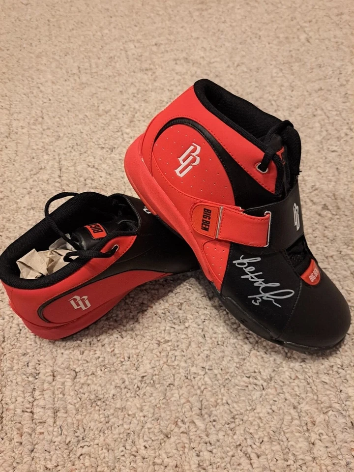 BEN WALLACE HOF PISTONS BULLS "BIG BEN" AUTOGRAPHED SHOES MINT NEW NEVER WORN - Image 3 of 4