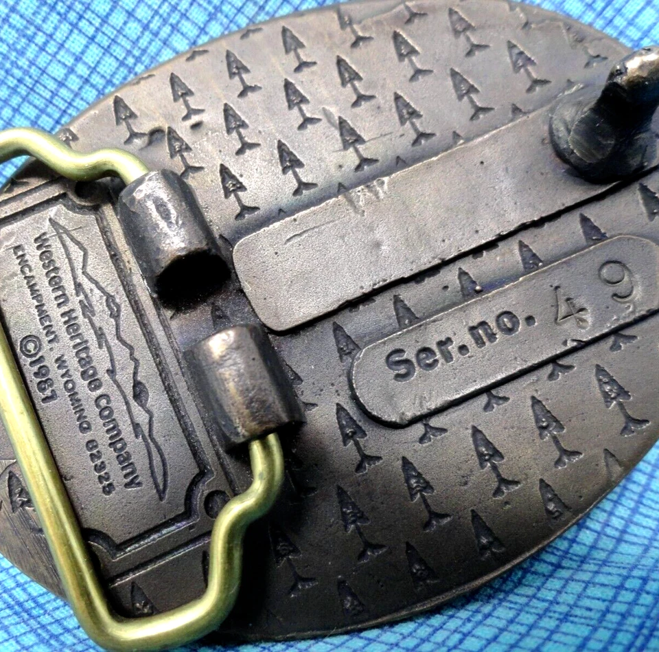 US Forest Service Pacific NW Region Budworm # 49 Hebilla de cinturón de colección años 80 WHC .SHY934 Foto 4 de 4