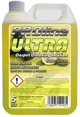 PROline Ultra 5L Super Citrus Carpet Cleaning Pet Odour Eliminator Low Foam