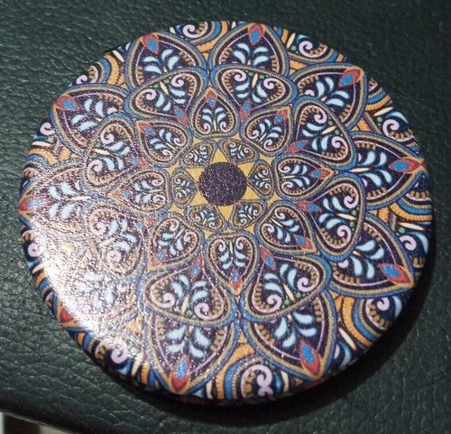 Turkish Mosaic Mini Makeup Mirror Compact Travel Pocket Folding Cosmetic Mirror - Picture 19 of 22