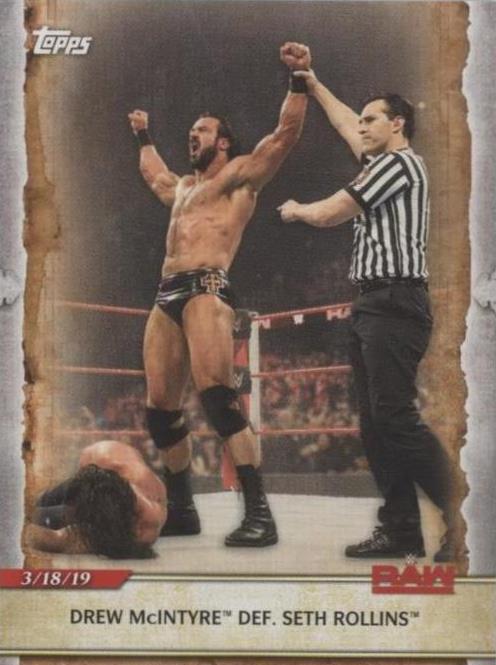 2020 Topps WWE Road to Wrestlemania - Drew McIntyre Seth Rollins #50 - 1 of 1