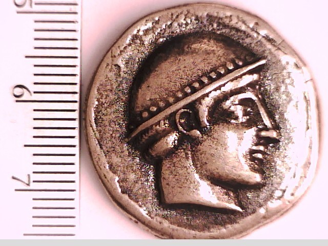 Griechenland Griechisch Makedonien Thrakien Ainos Tetradrachme Münze Olympischer Gott Hermes Ziege