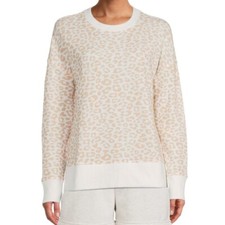 WOMENS PLUS 2X 20 XXL SWEATSHIRT LEOPARD PRINT Crewneck Long Sleeve BNWT