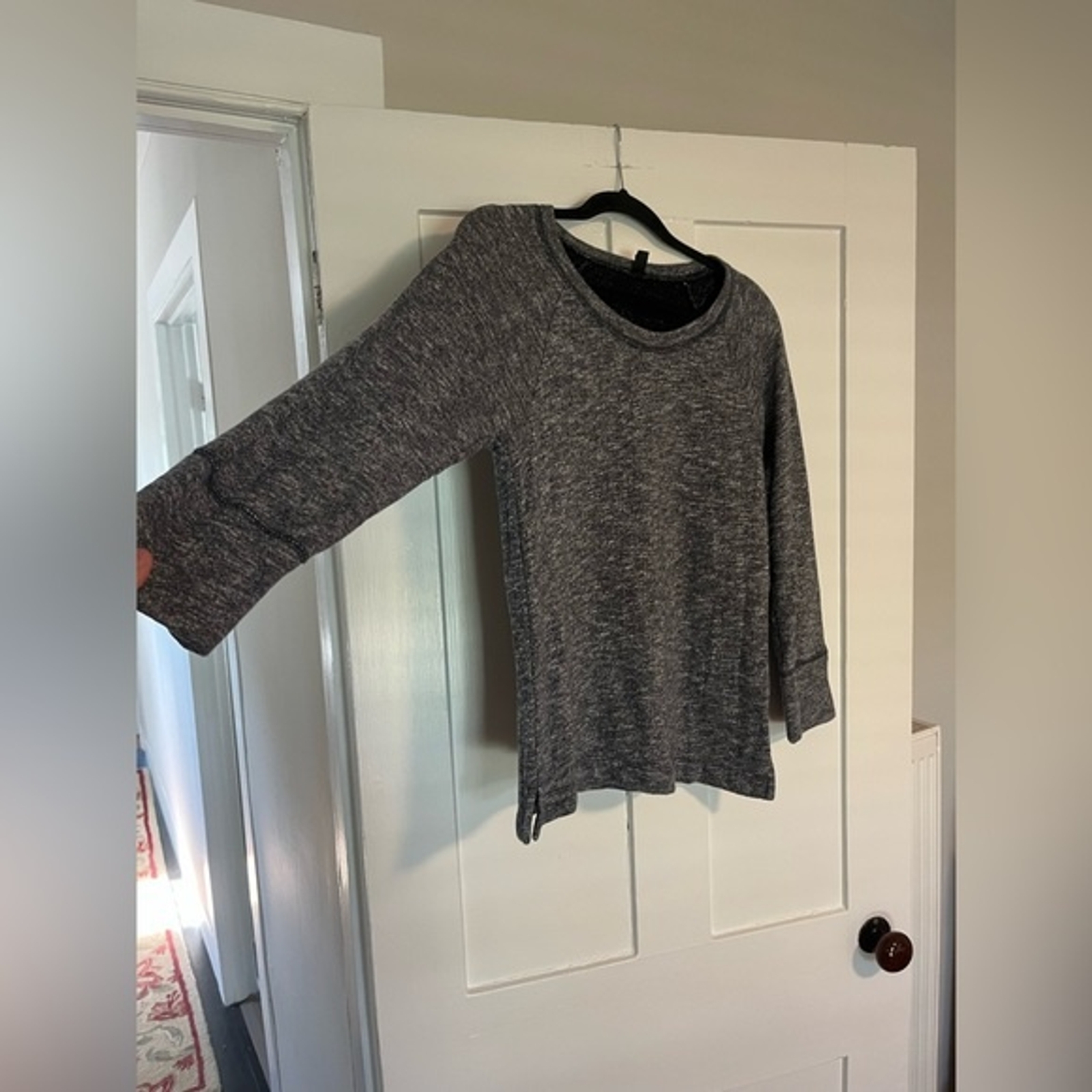J. Crew Blue / Gray Pull over Basic Sweater Medium - image 2