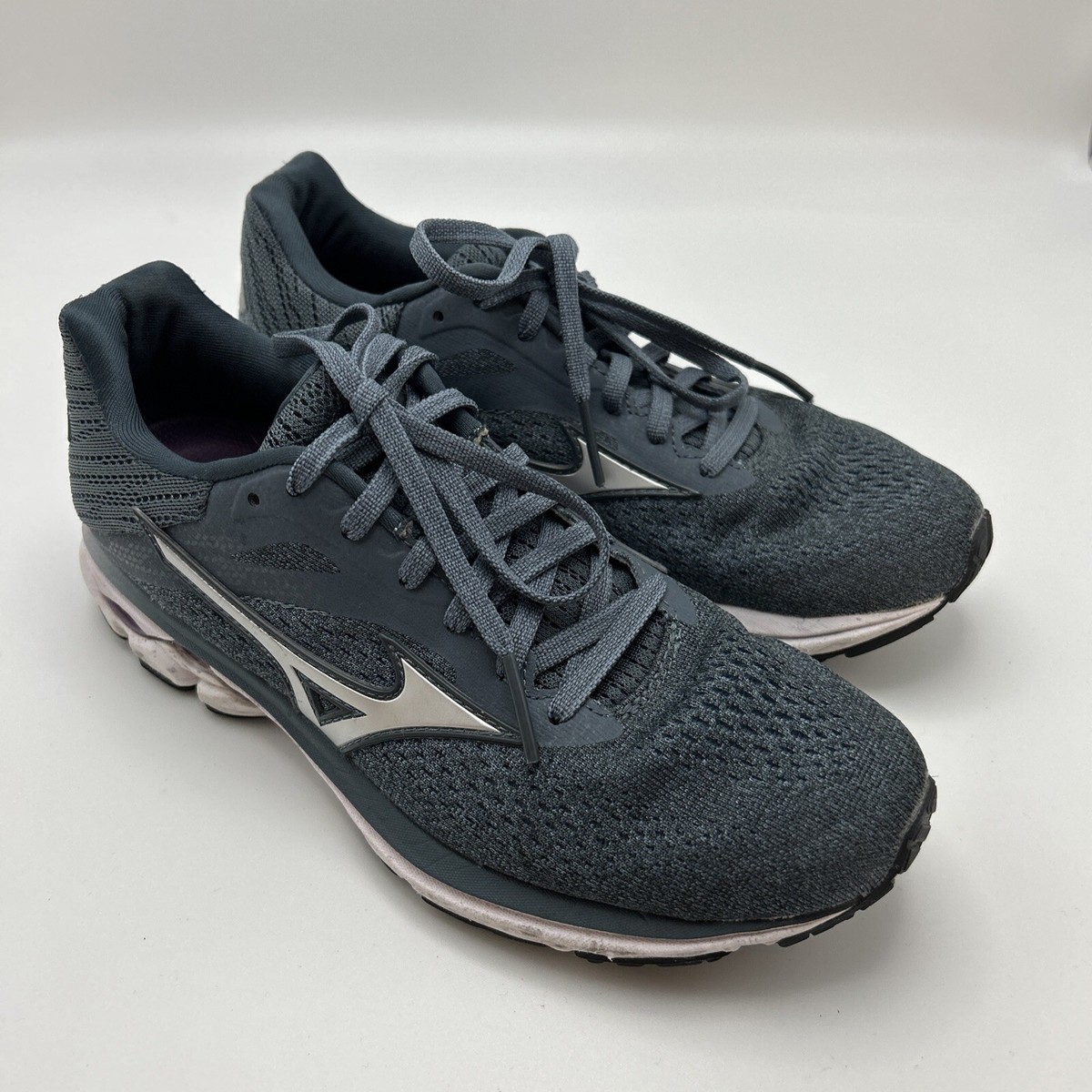 Mizuno Womens Wave Rider 23 Blue/Gray Running Shoes Sneakers Size