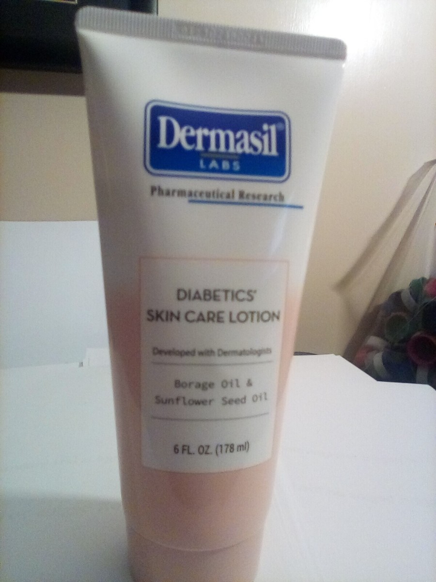 NEW Dermasil DIABETICS' SKIN CARE LOTION 6 oz.Tube FREE