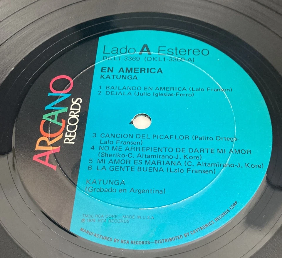 Katunga Lp-En America! Arcano/Stereo/1976! High VG+ Vinyl & Jacket! Foto 4 de 4