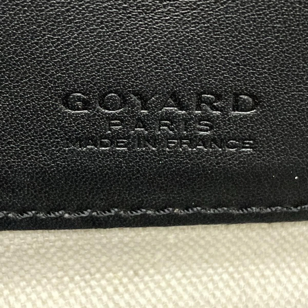 Borsa tote GOYARD Saint Louis PM in pelle nera fodera bianca con Poach originale F J