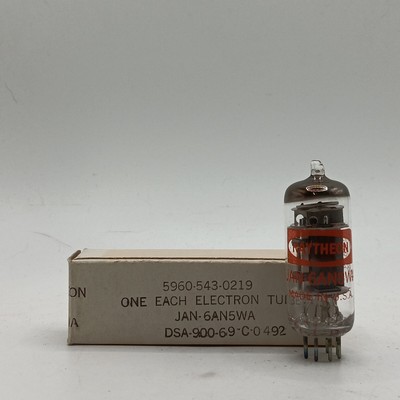Raytheon JAN 6AN5WA Vacuum Tube NOS Vintage Equipment Test Equipment. 