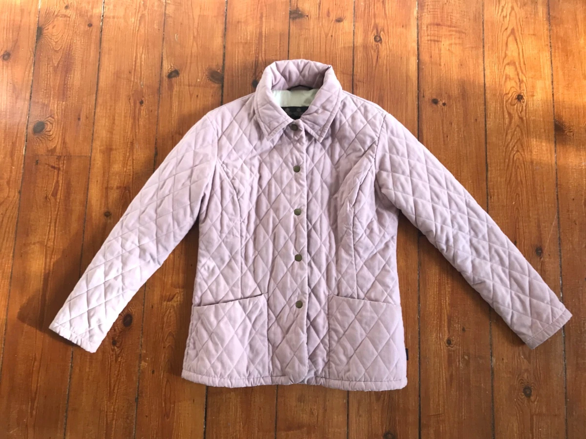 Beautiful Barbour Women s Dusky Pink Vintage Quilted Jacket UK10 Great Condition