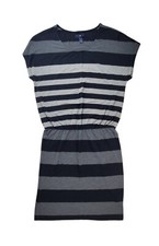 Gap Womens Striped Black Gray Casual Comfy Comfortable Dress Size Small S 