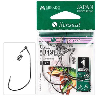 Mikado Sensual Offset Angelhaken m. Corkscrew Schraubspirale superscharf