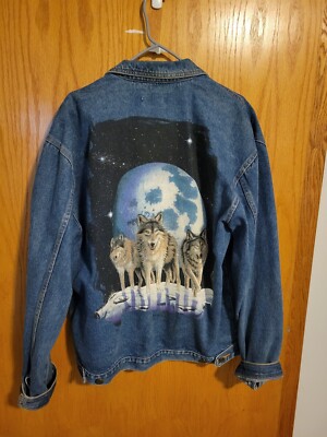 First Choice Vintage Wolf Jean Jacket - XL