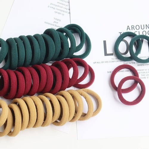 WOMEN HAIR TIES CUTE ELASTIC ROPE HAIR BANDS PONYTAIL HOLDER GIRLS KID Scrunchie - Picture 4 of 10