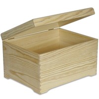 Creative Deco Xxl GroßE Holz-Kiste Mit Deckel | 40 X 30,5 X 24 Cm | Holztruhe