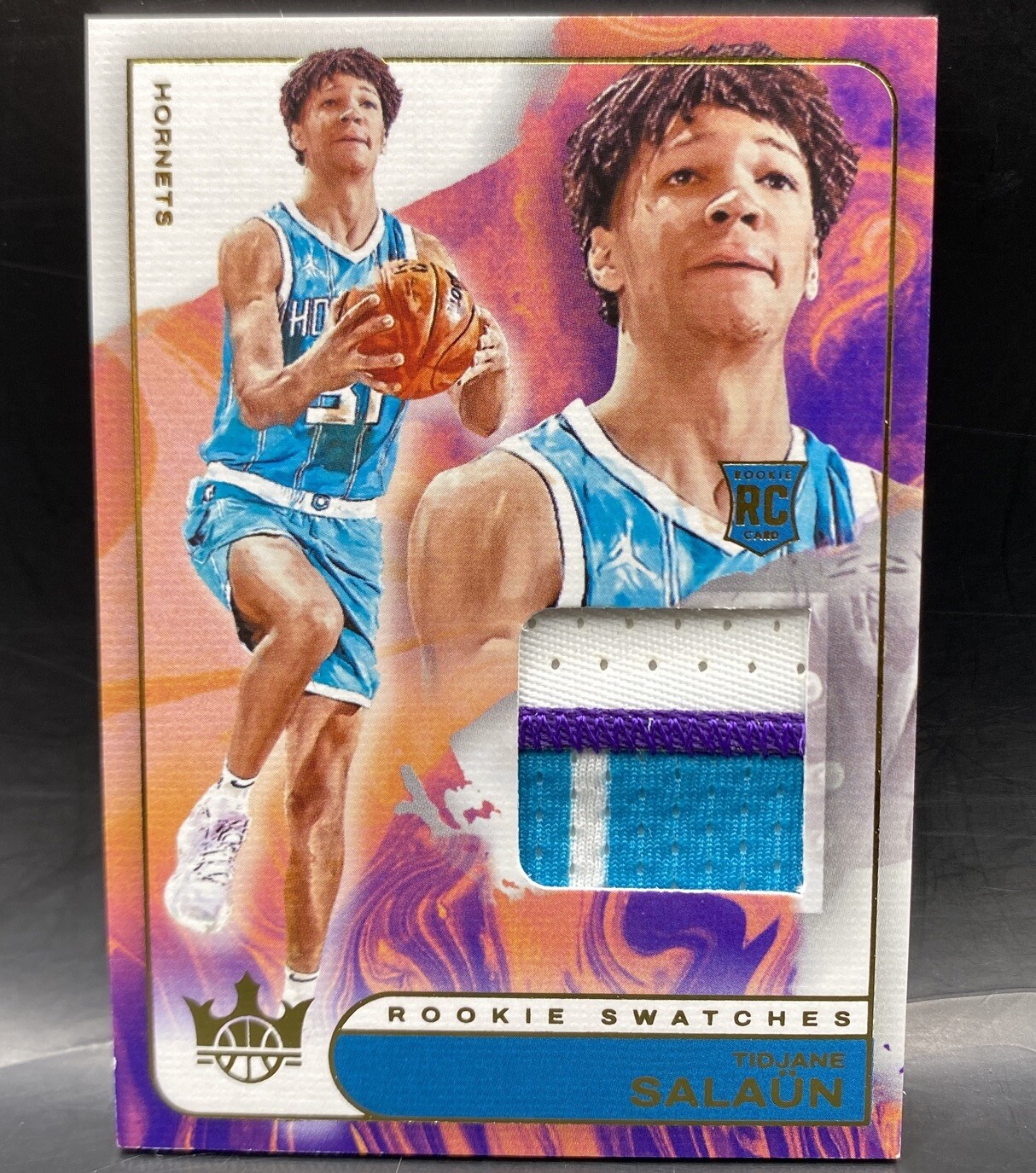 2024-25 Panini Court Kings Rookie Swatches Tidjane Salaun Patch RC Hornets