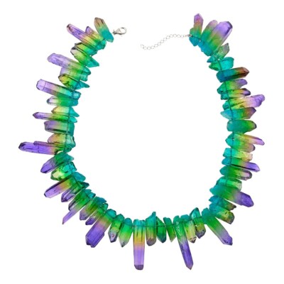 HSN Colleen Lopez Sterlingsilber Multi-Edelstein Perlen 18'' Halskette $70 AUSWAHL!