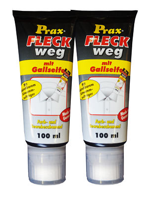2 x Prax FLECK weg mit Gallseife 100ml, Fleckentferner, Reinigungsmittel