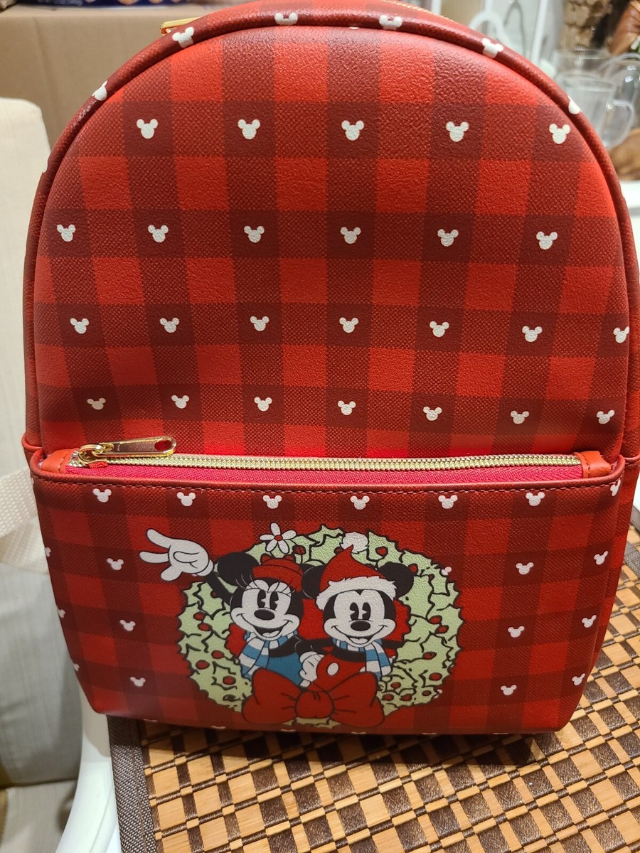 Disney 100 Funko Loungefly Mini Backpack Christmas Mickey  display picture 3