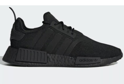 Adidas Originals NMD R1 Size 4/ Women's 5.5 Cloud Triple Black FW8777 Bin 14