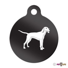 Coonhound Engraved Keychain Round Tag w/tab coon hound Many Colors