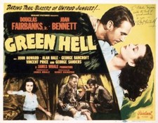 Green Hell poster Joan Bennett Alan Hale Douglas Fairbanks J - Old Movie Photo
