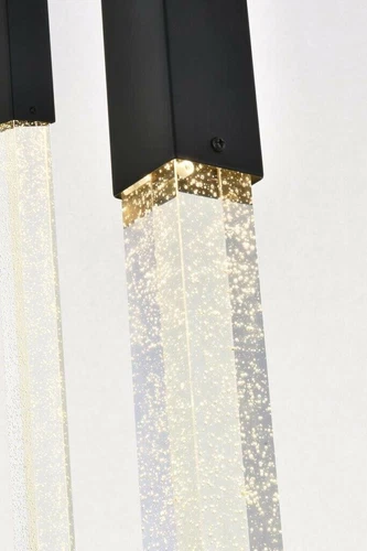 Black Dining Room or Kitchen Island Pendant Chandelier Ceiling Light Fixture - Picture 8 of 12