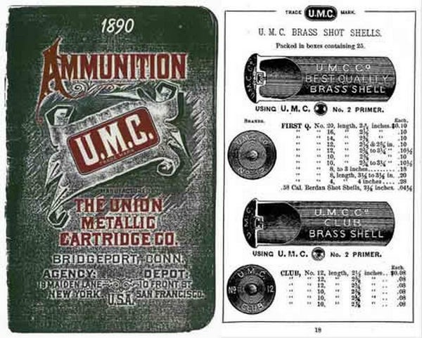 Union Metallic Cartridge Company (UMC) 1890 Ammunition Catalog | eBay