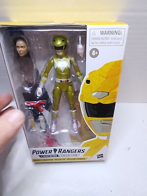 Hasbro Power Rangers Lightning Collection MMPR Metallic Yellow 6'' Figure Sealed