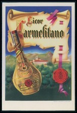 advertising Spain wine Licor Carmeliano original old 1930s postcard