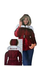 NFL Tampa Bay BUCCANEERS Bucs Women's The Looker Jacket Faux Fur Trim Hood  (XL)