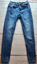 Kancan Ankle Mid-Rise Blue Denim Jeans Style/Estilo KC7085CHS Women's Size 0/23