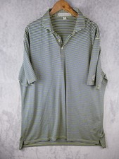 Holderness Bourne Polo shirt Men sz 2XL Blue Yellow The Maxwell Striped