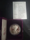 1993-P American Silver Eagle Proof 1 OZ Coin US Mint Box and COA