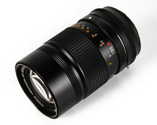 Lens KONICA HEXANON AR 135 mm F 3.5 Fotga Konica-Nex Made in Japan - Picture 5 of 7