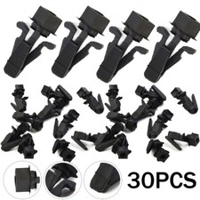 30 Black Car Bumper Grille Retainer Fastener Clips Bumper Hood Clips For-nissan