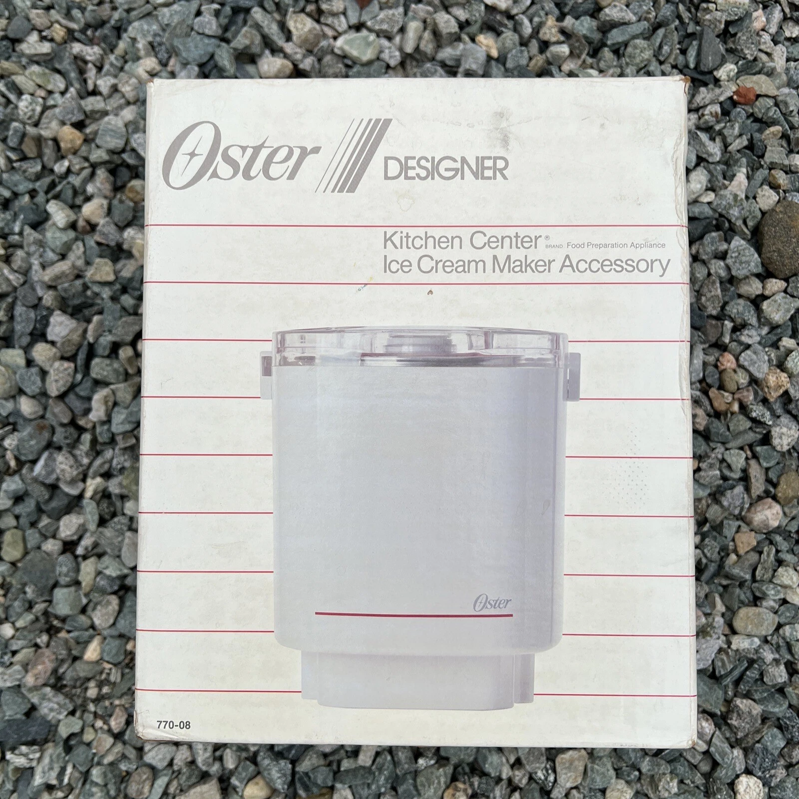 Vintage Oster Kitchen Center Quick Freeze Ice Cream Maker Accessory 770-08 ✅