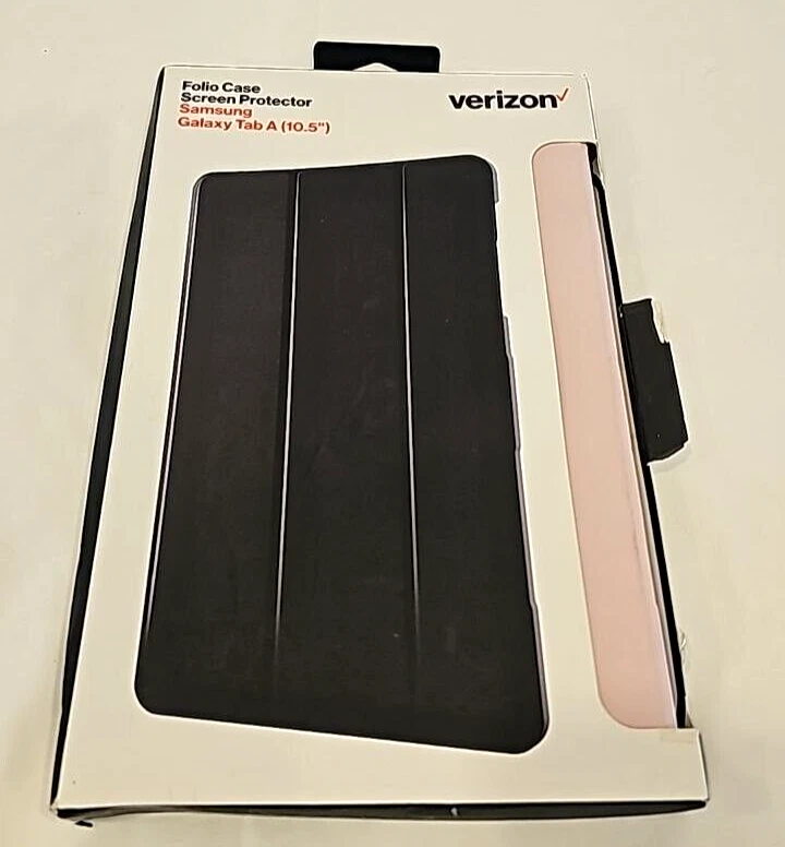 Verizon Folio Back Case Samsung Galaxy Tab A Smart Cover 10.5 Inch Bookcase Pink - Image 2 of 4