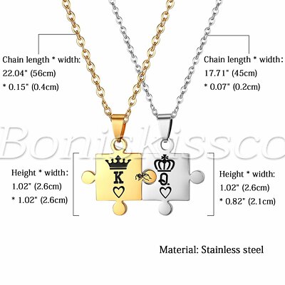 Stainless Steel Crown Pendant Necklace With Cubic Zirconia – 21.5 Inch Unisex Gift