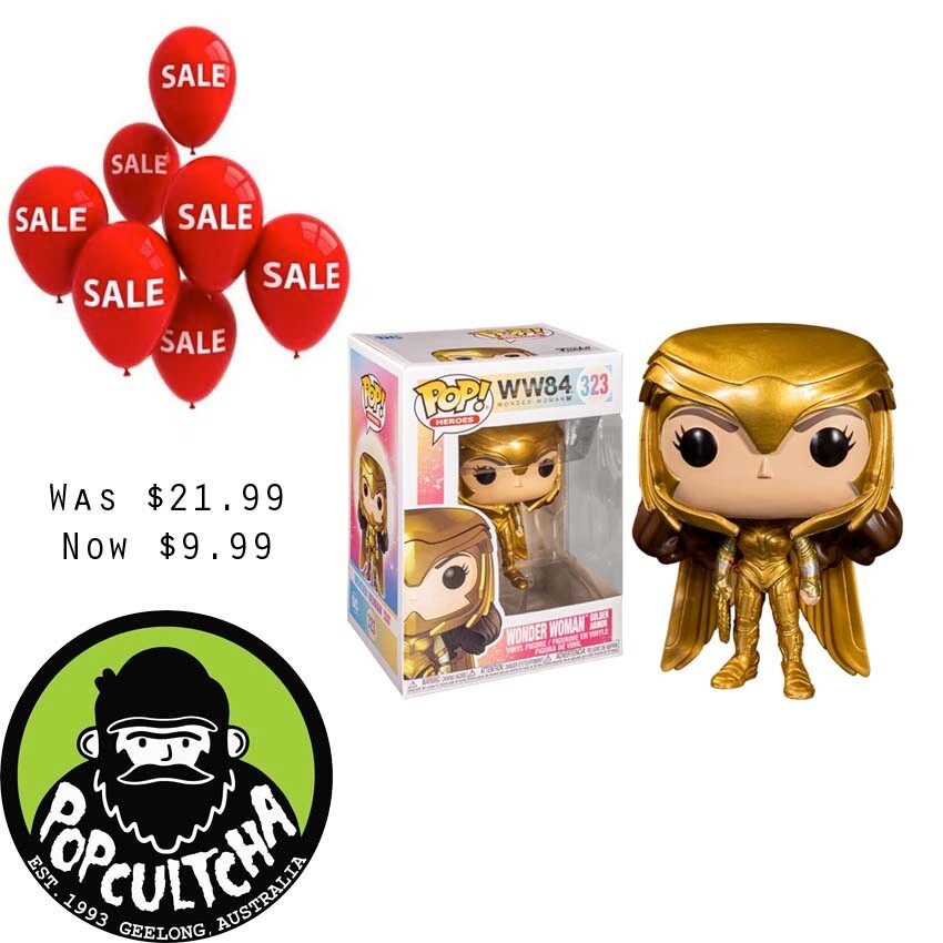 Wonder Woman 1984 - Wonder Woman Gold Armour Power Pose Pop! Vinyl Figure &Quot;New&Quot;