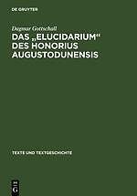 Das ' Elucidarium ' Des Honorius Augustodunensis | Buch |