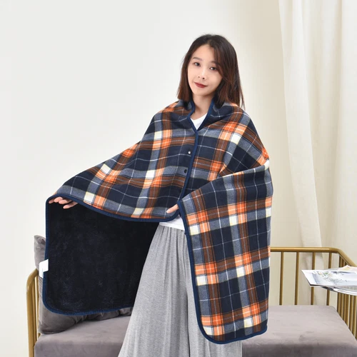 Shawls Lattice Wrap Cape Nap Cloak Blanket Gift Soft Warm Shawl Flannel Blanket - Picture 8 of 32