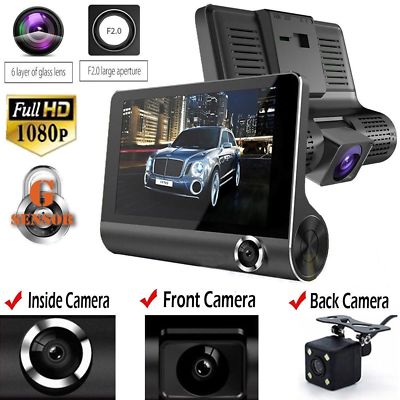 Honda Civic 3 Kamera Dashcam mit DVR CCTV Videoaufnahme G-Sensor HD 1080P